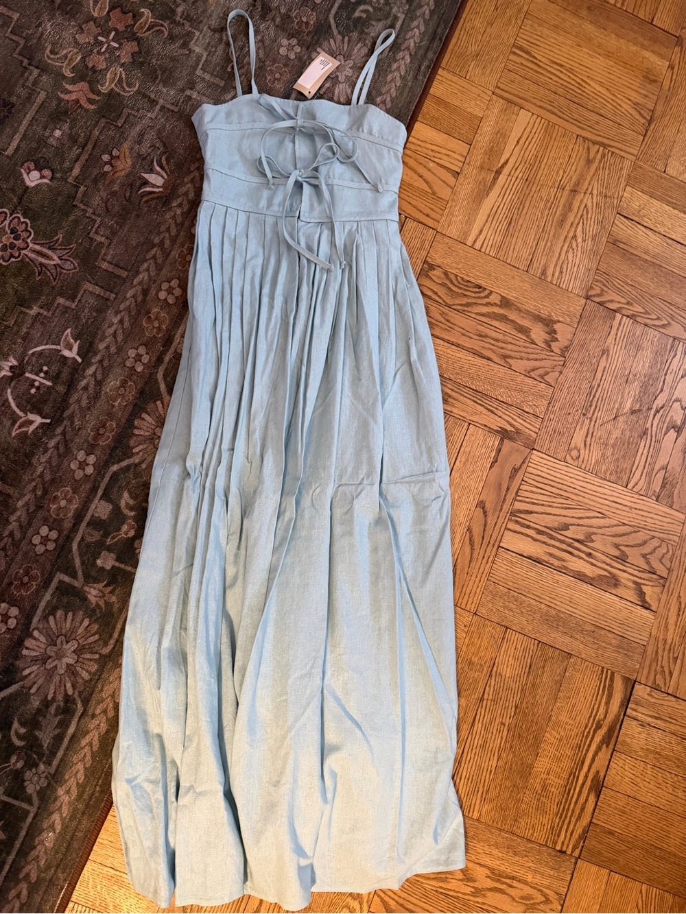 Karen Zambos Mika Dress in baby blue size XS
